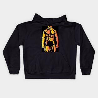 Male Physique Kids Hoodie